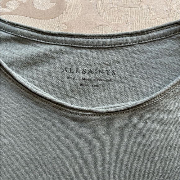All Saints Sage Green Short Sleeve Tee - Picture 2 of 3